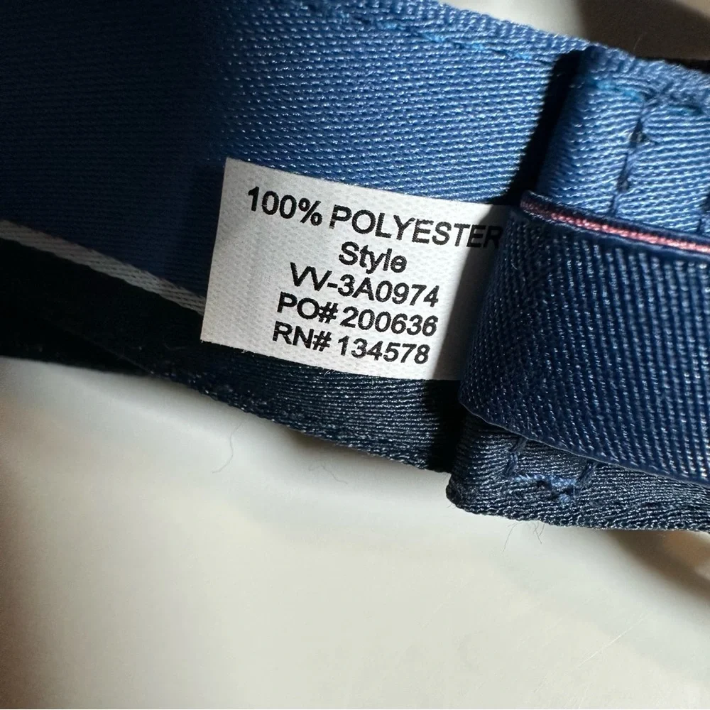 VINEYARD VINES Size M Boy's Blue WHALE LINE D-Ring Belt NWT